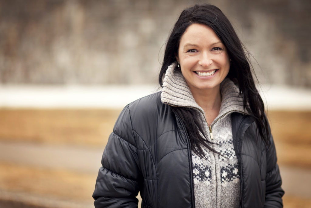 Portrait Of A Mature Native Woman Smiling